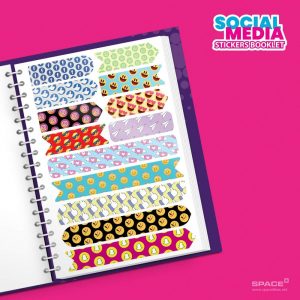 ⁦Booklet 1260 Stickers Social⁩ - الصورة ⁦8⁩
