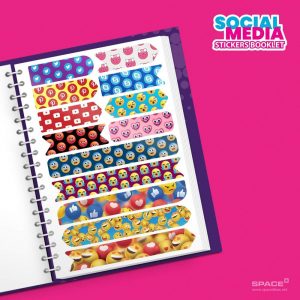 ⁦Booklet 1260 Stickers Social⁩ - الصورة ⁦7⁩