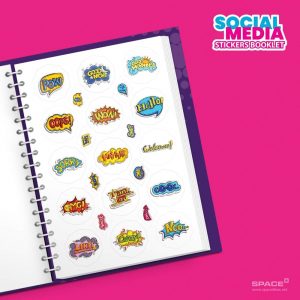 ⁦Booklet 1260 Stickers Social⁩ - الصورة ⁦13⁩