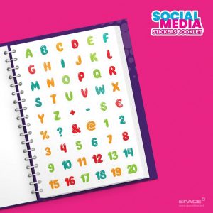 ⁦Booklet 1260 Stickers Social⁩ - الصورة ⁦18⁩