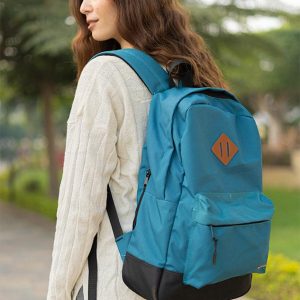 ⁦أخضر بترولي - شنطة الظهر اليومية⁩ - الصورة ⁦2⁩