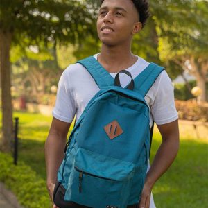 ⁦أخضر بترولي - شنطة الظهر اليومية⁩ - الصورة ⁦3⁩