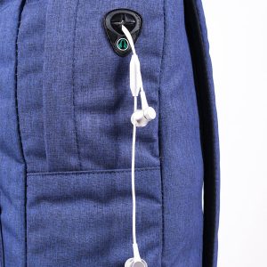 ⁦كحلي كتان - شنطة الظهر اليومية⁩ - الصورة ⁦6⁩