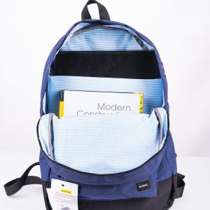 ⁦كحلي كتان - شنطة الظهر اليومية⁩ - الصورة ⁦7⁩