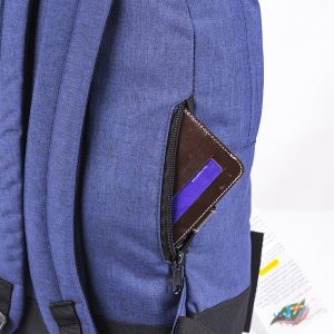 ⁦كحلي كتان - شنطة الظهر اليومية⁩ - الصورة ⁦8⁩